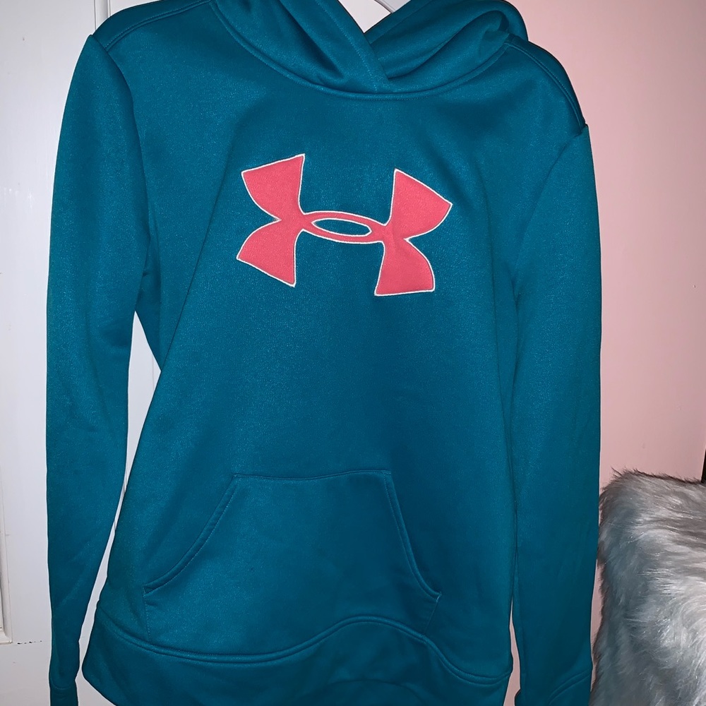 Under armour logo fleece hoodie